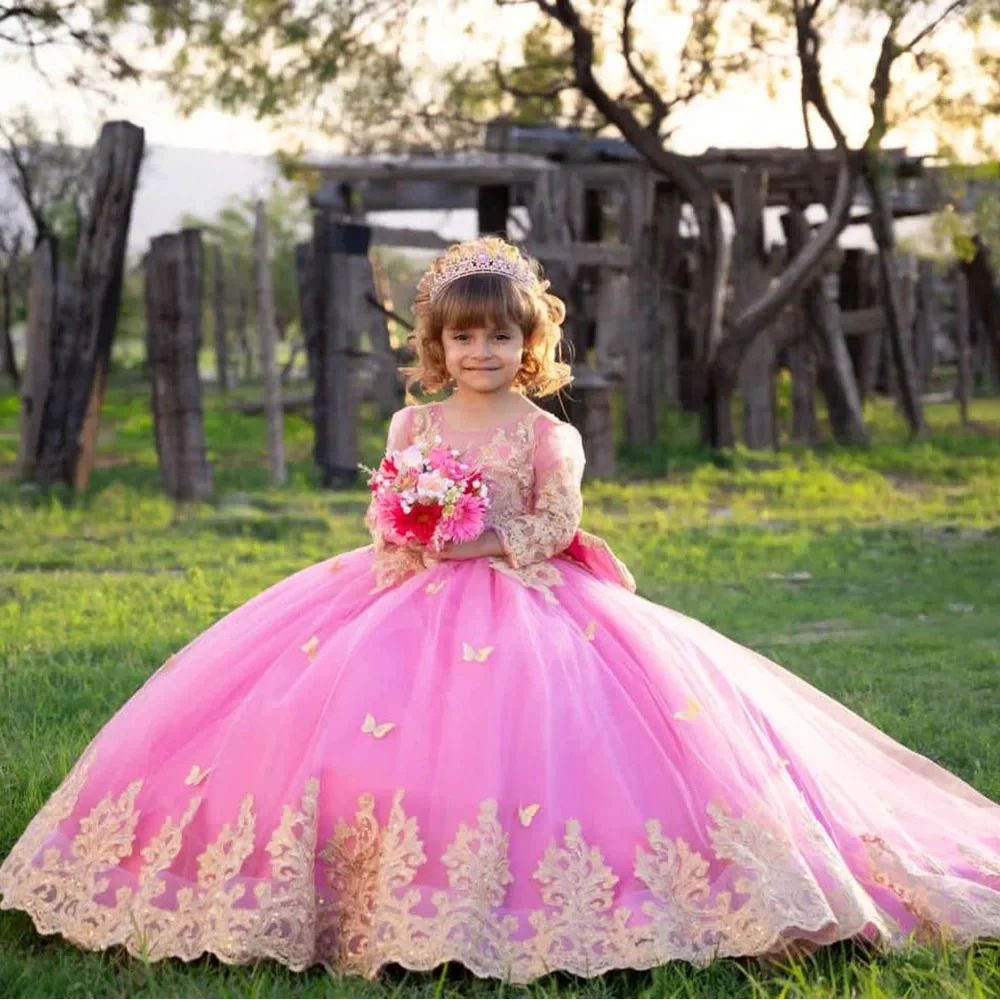 Pink Wedding Long Ball Flower Girl Dress Applique Elegant Luxury Customized Long Ball First Communion Dress New 2026
Pink Wedding Long Ball Flower Girl Dress Applique Elegant Luxury Customized Long Ball First Communion Dress New 2026