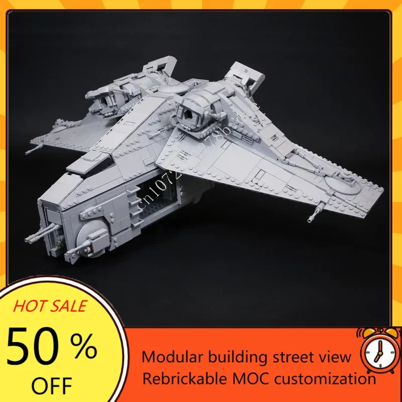 2603 шт. императорский пистолет LAAT, космическая война, военный MOC, космический корабль, боевая модель, индивидуальная головоломка, архитектура, сделай сам, сборная модель, подарок
2603 шт. императорский пистолет LAAT, космическая война, военный MOC, космический корабль, боевая модель, индивидуальная головоломка, архитектура, сделай сам, сборная модель, подарок