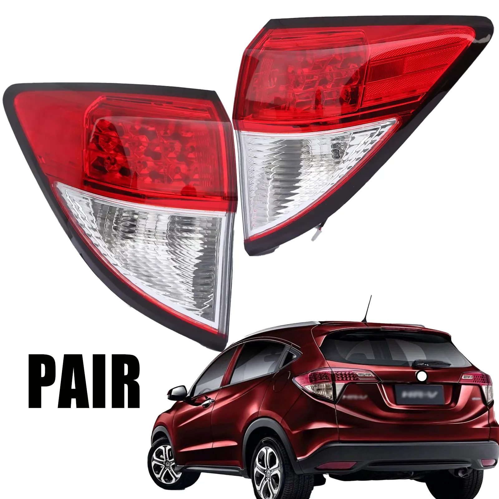 Pair For 2016 2017 2018 Honda HRV HR-V Rear Outer Tail Light Brake Lamp Assembly
Pair For 2016 2017 2018 Honda HRV HR-V Rear Outer Tail Light Brake Lamp Assembly