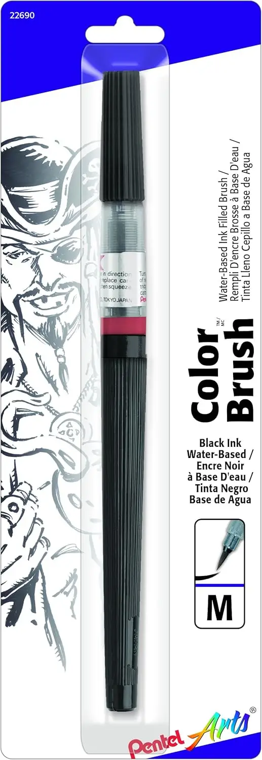 Premium Black Brush Pen for Artistic Drawing and Calligraphy, Smooth Ink Flow
Premium Black Brush Pen for Artistic Drawing and Calligraphy, Smooth Ink Flow