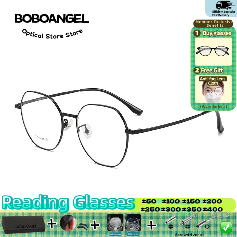 BOBOANGEL Women Versatile Polygon Frame Reading Glasses Anti Blue Ray Prescription Customized Myopia Progressive Lenses Glasses
BOBOANGEL Women Versatile Polygon Frame Reading Glasses Anti Blue Ray Prescription Customized Myopia Progressive Lenses Glasses