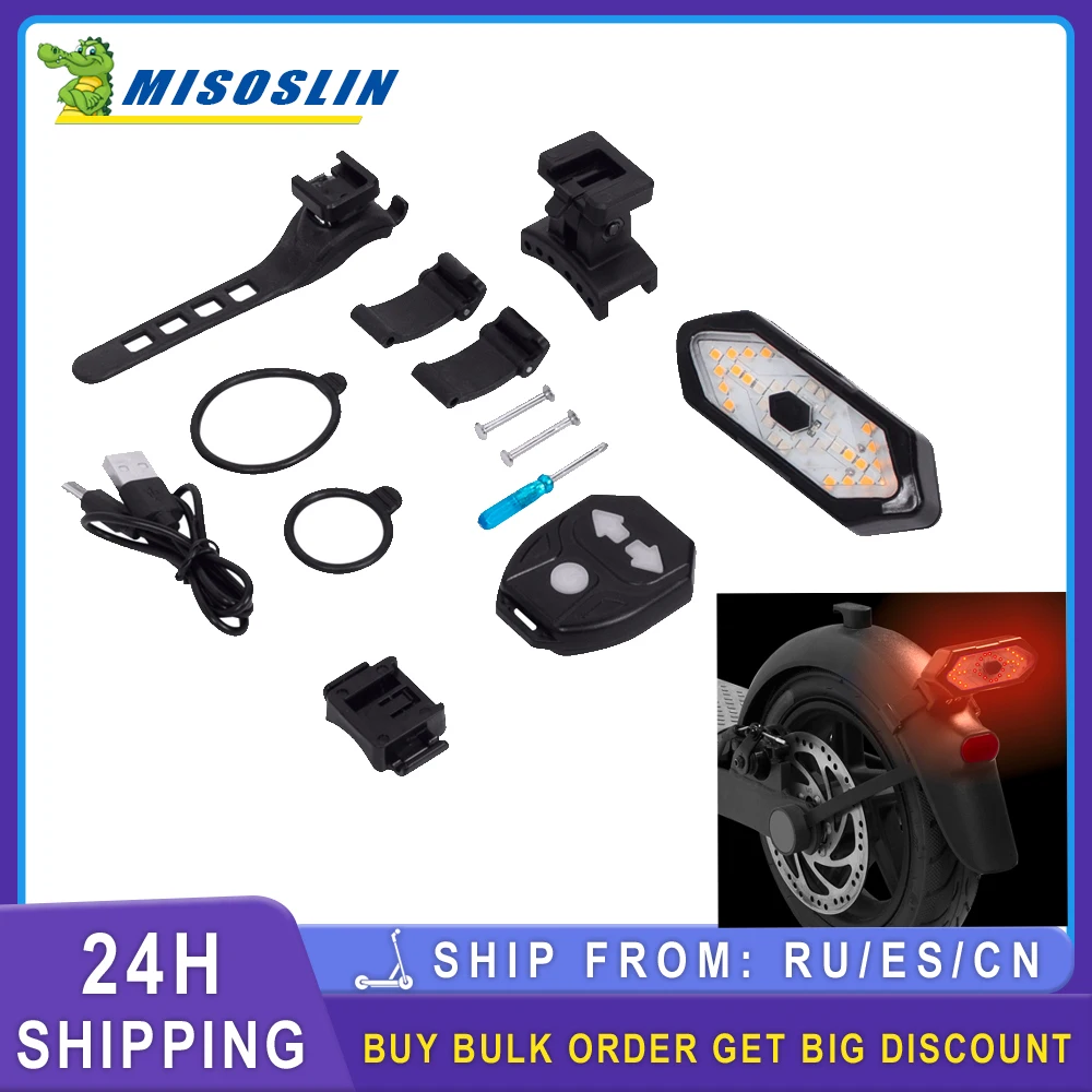 Control Scooter Taillights LED Warning Turn Signal Light for Ninebot F20 F30 F40 F30D D18W Wireless Remote USB Rechargeable Lamp
Control Scooter Taillights LED Warning Turn Signal Light for Ninebot F20 F30 F40 F30D D18W Wireless Remote USB Rechargeable Lamp