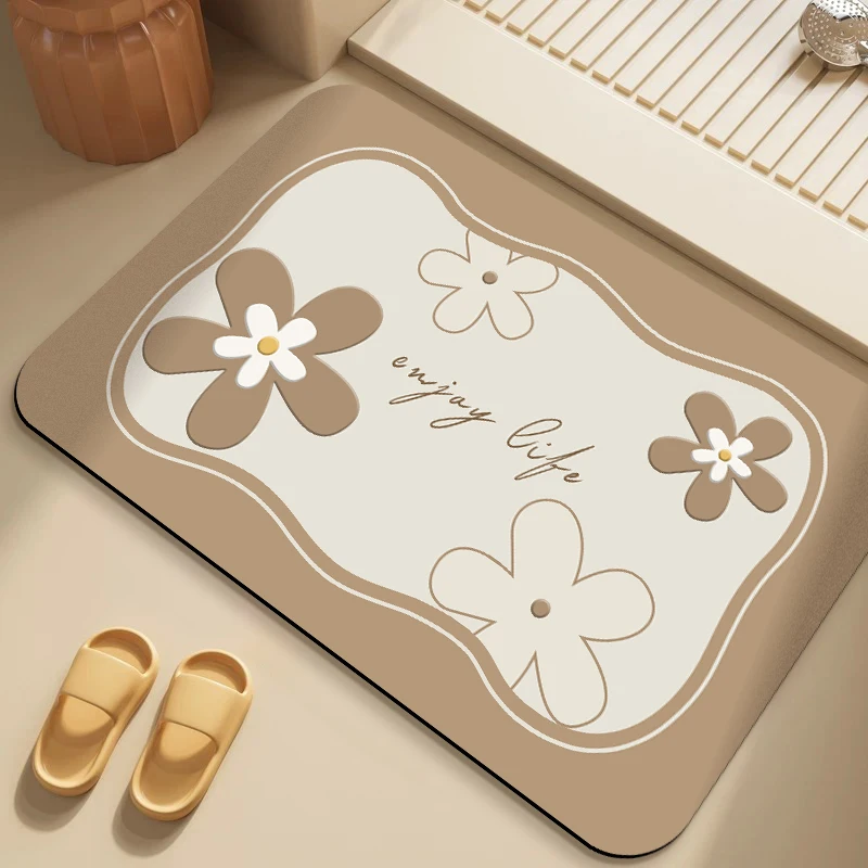 Впитывающий силиконовый коврик для ванной, нескользящий придверный коврик, кухонный напольный коврик с цветочным узором, машинной вязки
Впитывающий силиконовый коврик для ванной, нескользящий придверный коврик, кухонный напольный коврик с цветочным узором, машинной вязки
