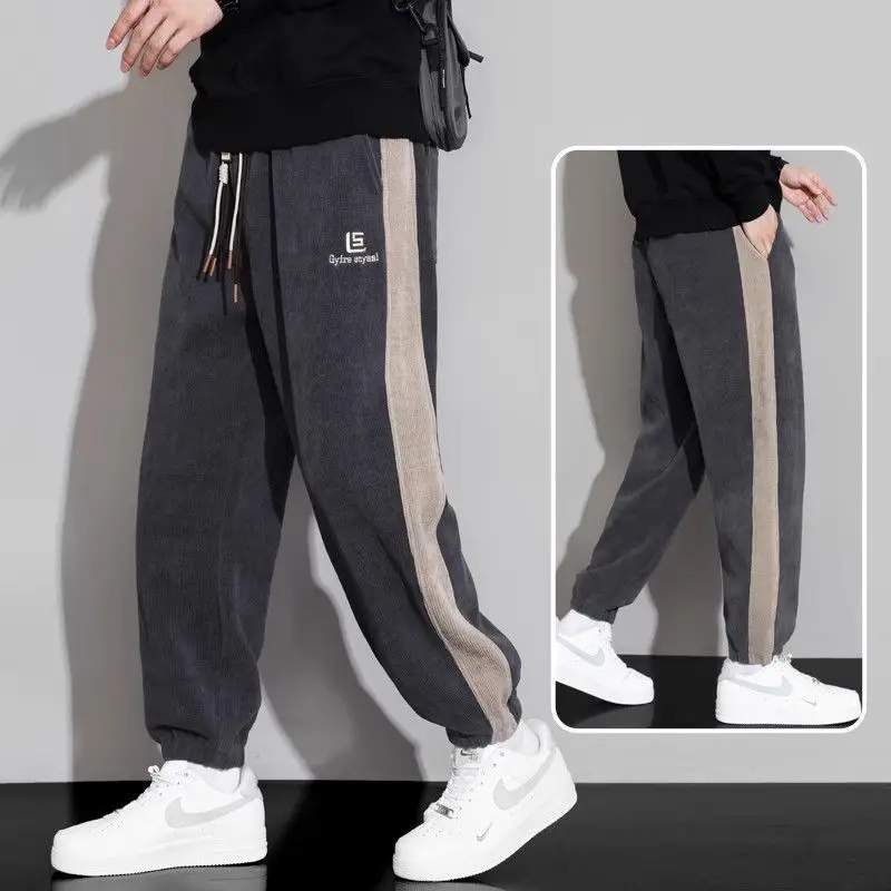 New Spring and Autumn Sports Pants Autumn and Winter Plus Velvet Pants Men's Casual Pants Loose Tying Trousers
New Spring and Autumn Sports Pants Autumn and Winter Plus Velvet Pants Men's Casual Pants Loose Tying Trousers