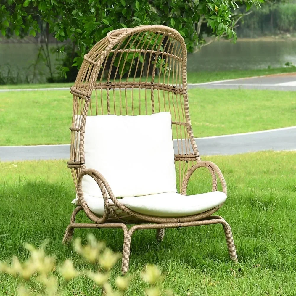 Narrow Egg Chair Wicker, Patio Rattan Basket with 370lbs Capacity Indoor Stand & Cushion Cocoon Chairs,Patio,Balcony Beige
Narrow Egg Chair Wicker, Patio Rattan Basket with 370lbs Capacity Indoor Stand & Cushion Cocoon Chairs,Patio,Balcony Beige