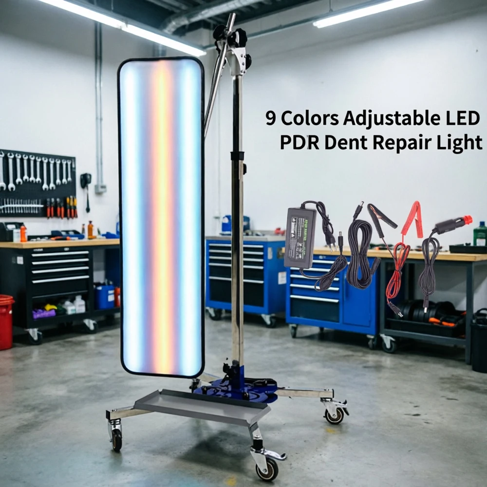 Car Dent Repair Light Kit - 9-Color LED PDR Detection Lamp with Magnetic Base & Wheels
Car Dent Repair Light Kit - 9-Color LED PDR Detection Lamp with Magnetic Base & Wheels