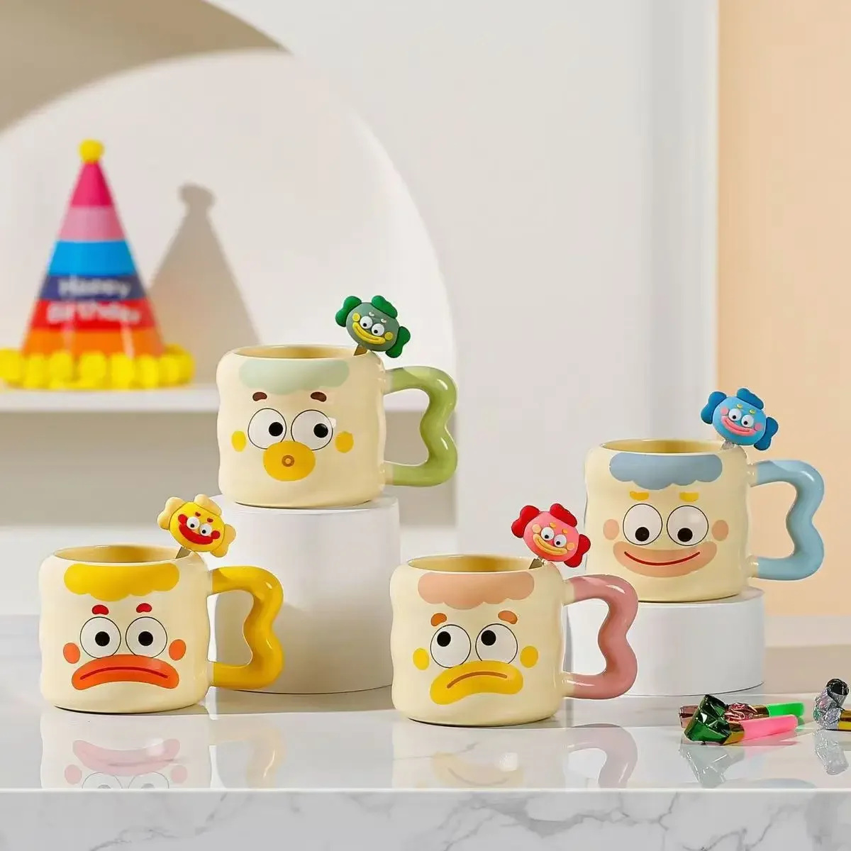 Funny Joker Ceramic Mug,Capped Spoon Coffee Mugs,High Beauty Breakfast Milk Tea Cup, Couple Water Cups,Birthday Gift Kawaii Cup
Funny Joker Ceramic Mug,Capped Spoon Coffee Mugs,High Beauty Breakfast Milk Tea Cup, Couple Water Cups,Birthday Gift Kawaii Cup