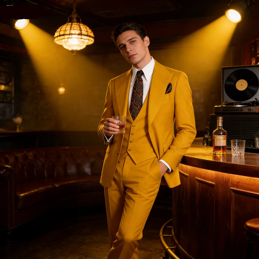 Men's Wedding Tuxedos with Notched Lapels Single Breasted Luxury Men's Clothing Dance Dress Complete Costume Fantasy
Men's Wedding Tuxedos with Notched Lapels Single Breasted Luxury Men's Clothing Dance Dress Complete Costume Fantasy