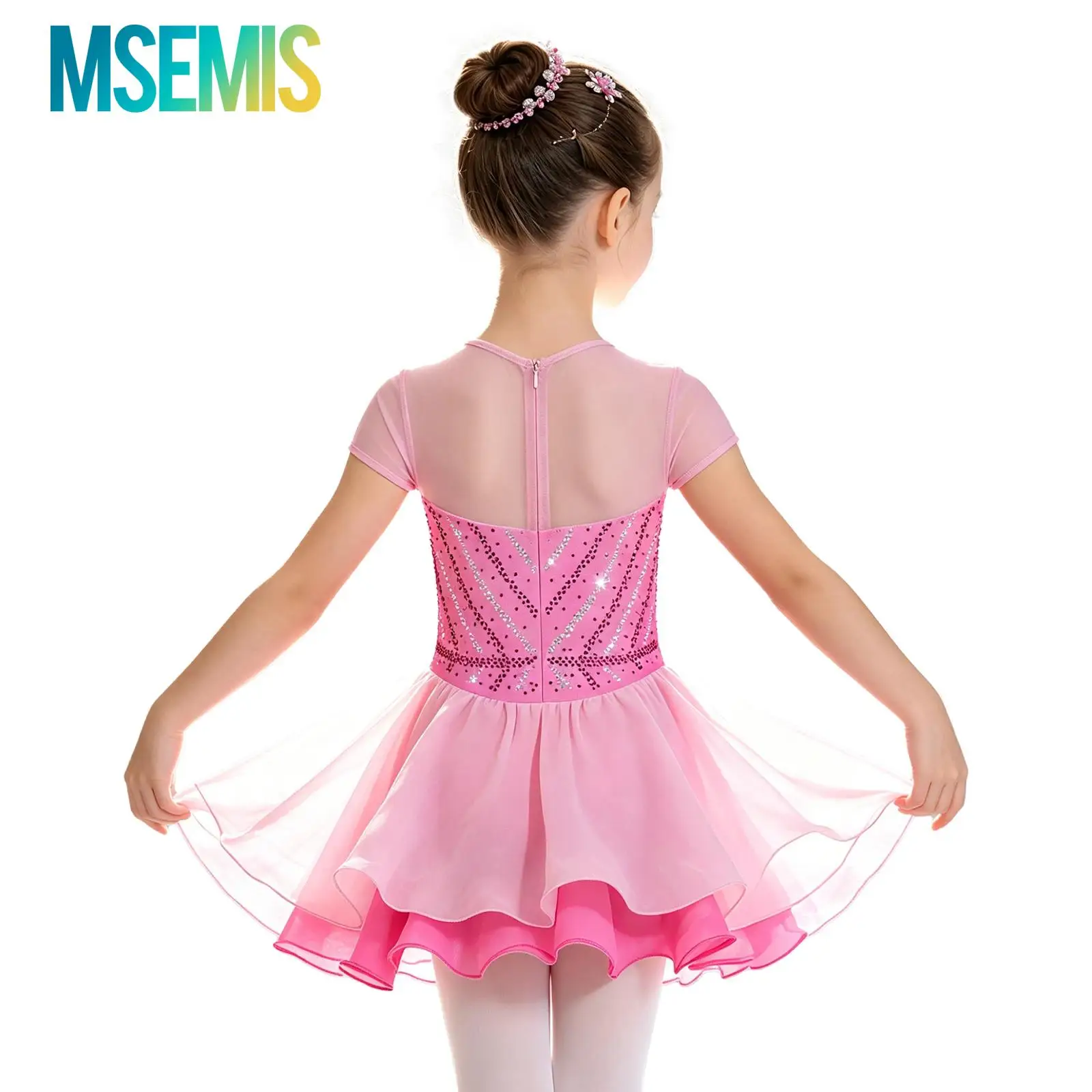 Kids Girls Shiny Rhinestone Ruffle Ballet Jersey Leotards Lyrical Dance Dress Gymnastics Artistic Figure Skating Dance Dress
Kids Girls Shiny Rhinestone Ruffle Ballet Jersey Leotards Lyrical Dance Dress Gymnastics Artistic Figure Skating Dance Dress