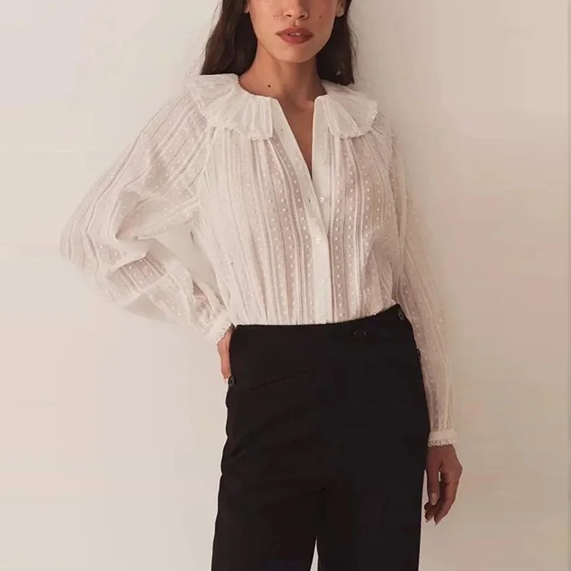 Spring 2025 New Women's Sle Embroidered Floral Lace Sve irt oulder Insert Design Polyester Fiber 00% Versatile Bran...
Spring 2025 New Women's Sle Embroidered Floral Lace Sve irt oulder Insert Design Polyester Fiber 00% Versatile Bran...