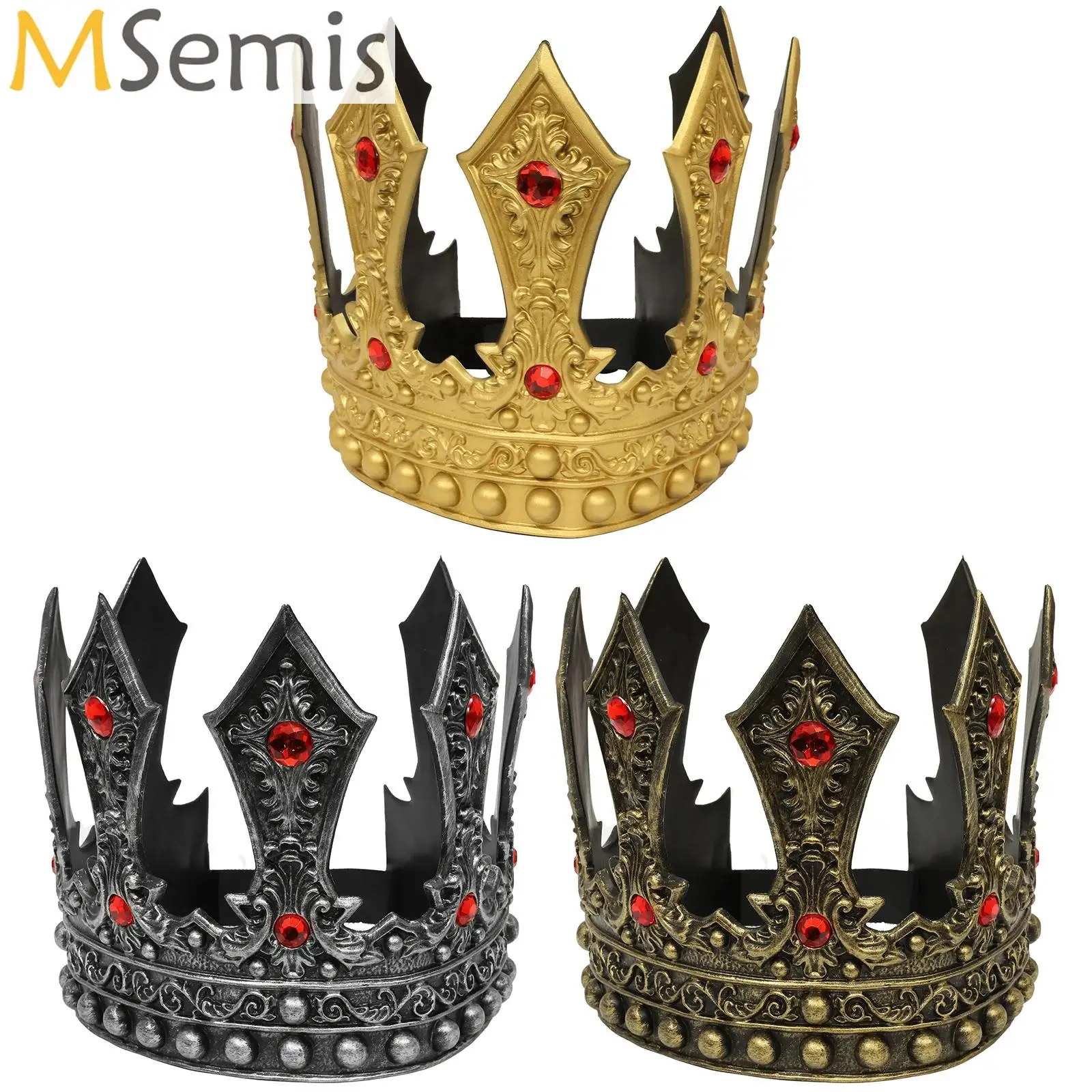 Plastic Royal King Crowns Tiaras Princess Diadem Sceptre Adults Mens Halloween Birthday Party Costume Cosplay Hair Accessories
Plastic Royal King Crowns Tiaras Princess Diadem Sceptre Adults Mens Halloween Birthday Party Costume Cosplay Hair Accessories