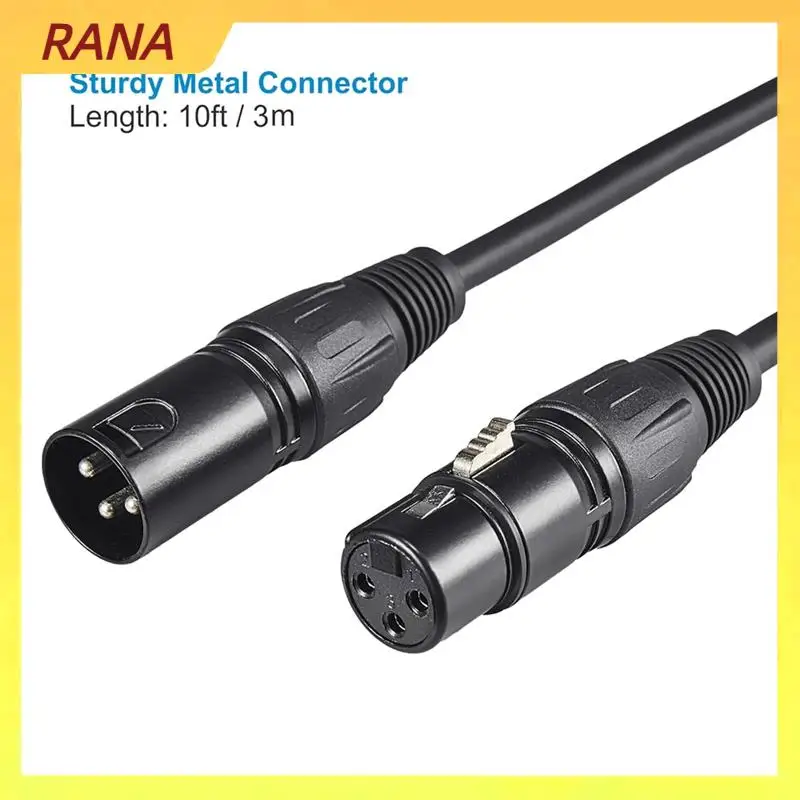 RANA DMX Cable 10Ft,4 Pcs DMX Cables 3Pin Signal XLR Male To Female DMX Cable Wire For Signal Transmission For Stage Lighting
RANA DMX Cable 10Ft,4 Pcs DMX Cables 3Pin Signal XLR Male To Female DMX Cable Wire For Signal Transmission For Stage Lighting