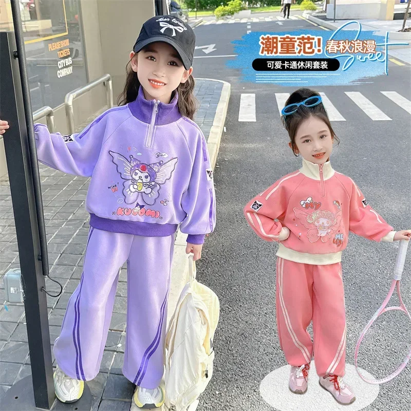 Fashion Kawaii My Melody Anime Sanrio Baseball Long Sleeve Hooded Shirt Pants Suit Cute Kuromi Cartoon Y2k Gifts for Kids
Fashion Kawaii My Melody Anime Sanrio Baseball Long Sleeve Hooded Shirt Pants Suit Cute Kuromi Cartoon Y2k Gifts for Kids