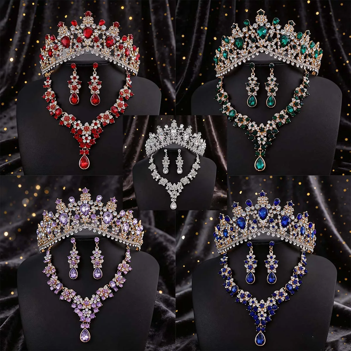 3-piece vintage palace-style hollowed-out rhinestone crown headwear set, suitable for wedding ceremonies, ballroom dances, and p
3-piece vintage palace-style hollowed-out rhinestone crown headwear set, suitable for wedding ceremonies, ballroom dances, and p