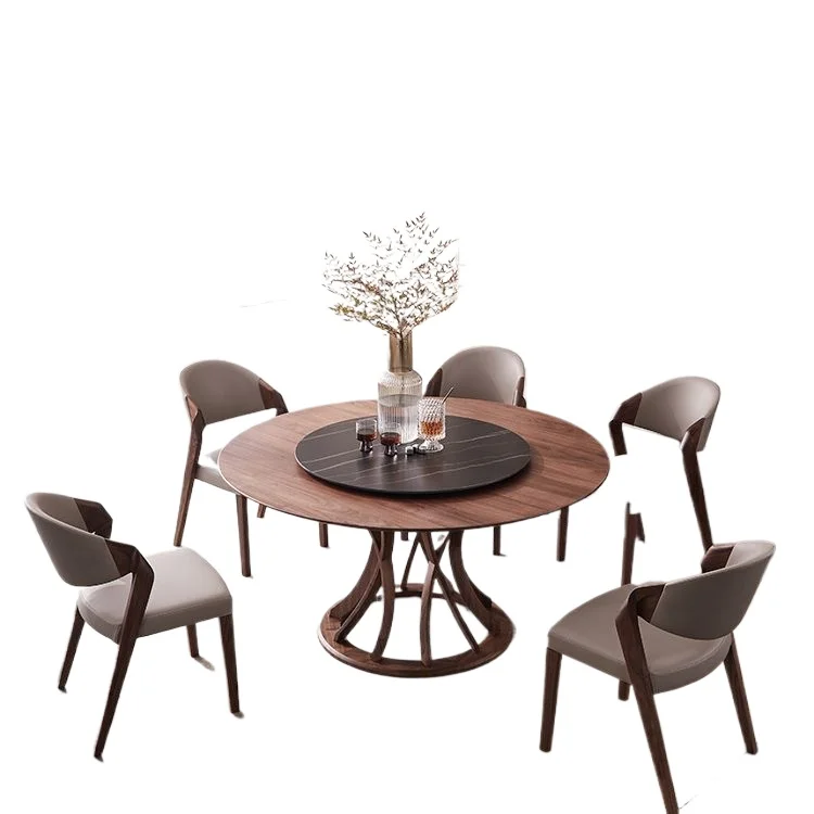 Round dining table and chair combination 1.5 meters household teak dining table, one table with 6 chairs, all solid wood
Round dining table and chair combination 1.5 meters household teak dining table, one table with 6 chairs, all solid wood