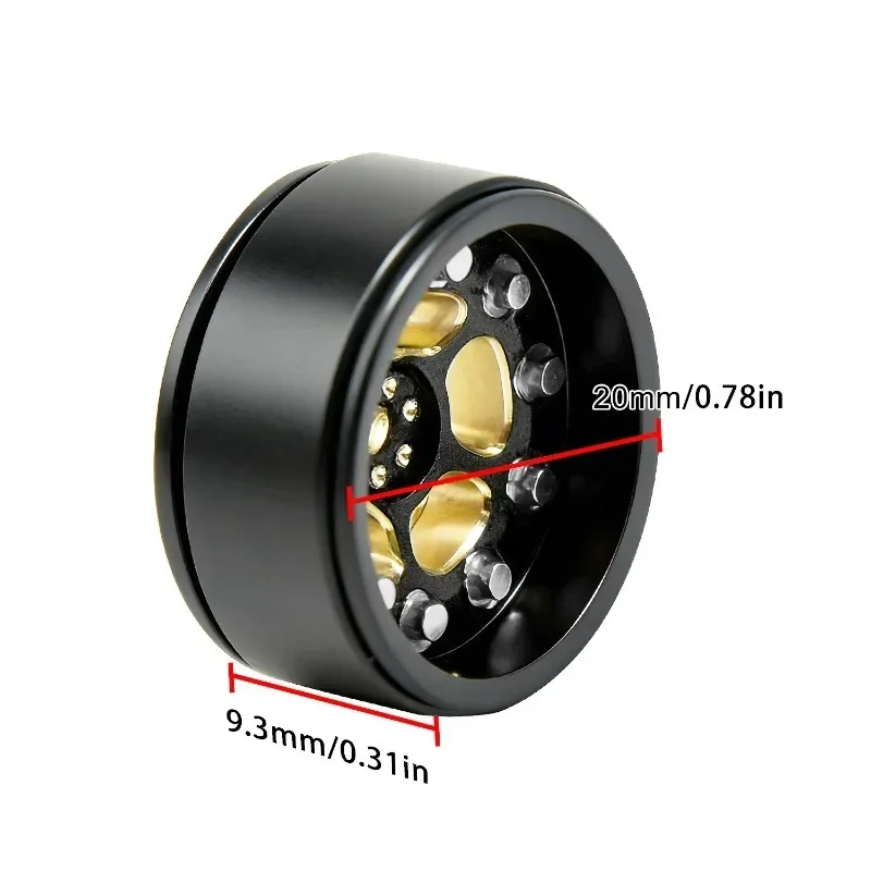 Brass 0.7" Wheel Beadlock Offset and 0.7‘’ Wheel Tire with Foam for Axial SCX30 1/30 Cars Upgrade Parts 4pcs/Set
Brass 0.7" Wheel Beadlock Offset and 0.7‘’ Wheel Tire with Foam for Axial SCX30 1/30 Cars Upgrade Parts 4pcs/Set
