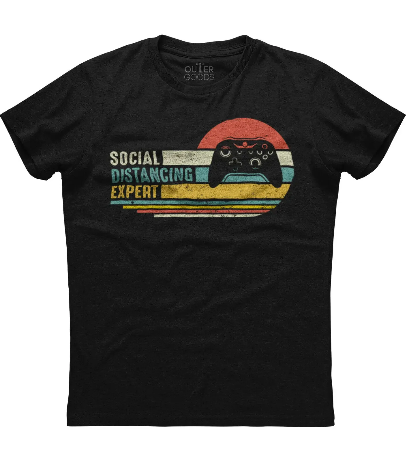 Мужская хлопковая черная футболка с короткими рукавами Social Distancing Expert Gaming
Мужская хлопковая черная футболка с короткими рукавами Social Distancing Expert Gaming