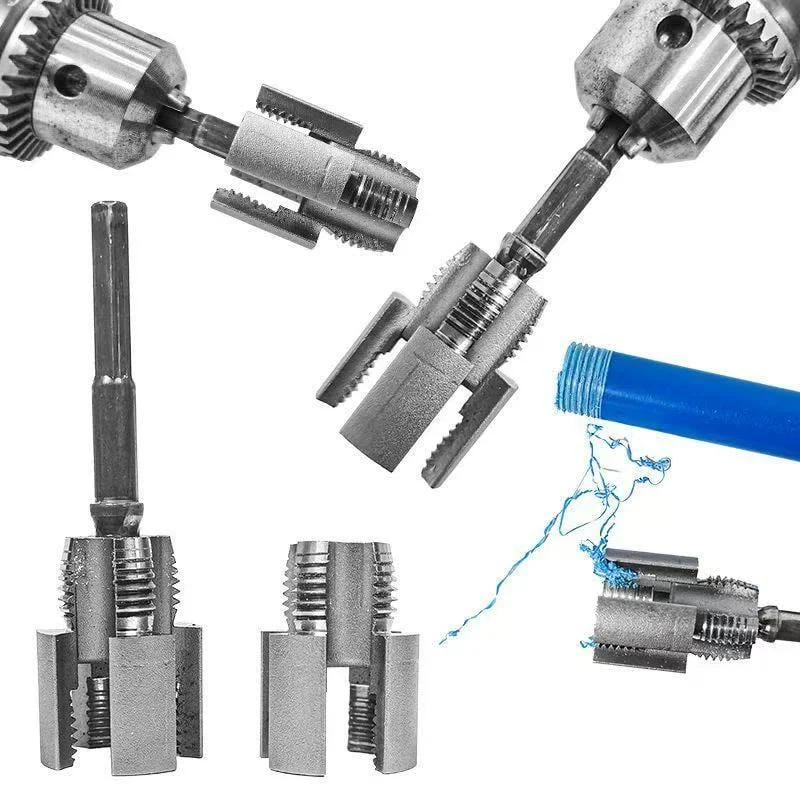 New 4/6 Points Pvc Pipe Threader Kit Internal/External Thread Fast PPR Water Pipe Opener Tap Thread Tap Waterpipe Tapping Tool
New 4/6 Points Pvc Pipe Threader Kit Internal/External Thread Fast PPR Water Pipe Opener Tap Thread Tap Waterpipe Tapping Tool