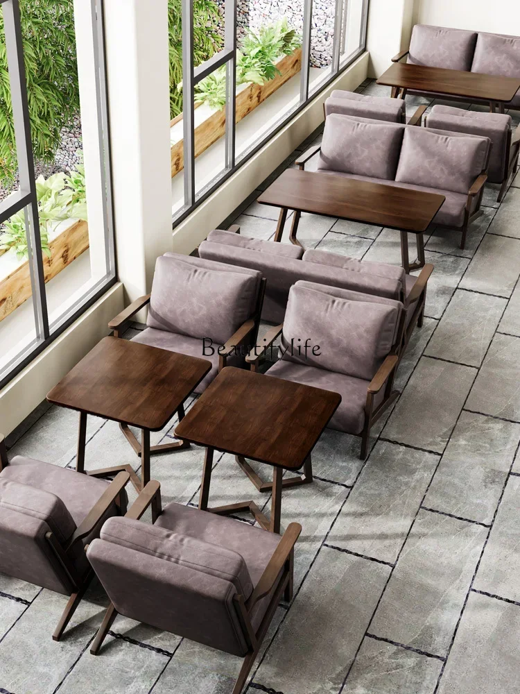 13LCoffee Shop Table and Chair Combination Milk Tea Shop Leisure Negotiation Reception Sofa
13LCoffee Shop Table and Chair Combination Milk Tea Shop Leisure Negotiation Reception Sofa