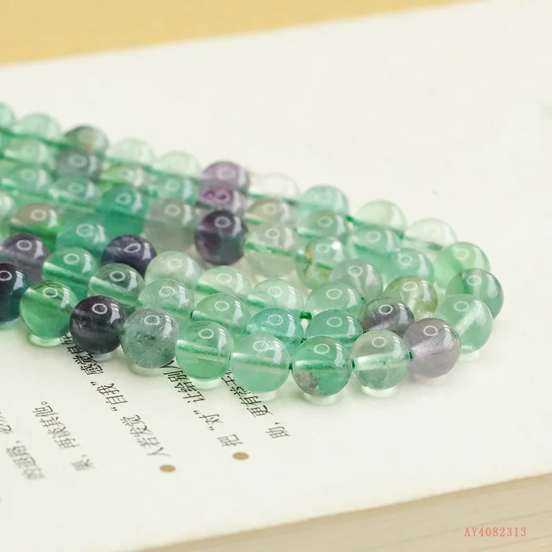 Color fluorite round beads long chain beads string crystal work in progress DIY jewelry accessories
Color fluorite round beads long chain beads string crystal work in progress DIY jewelry accessories