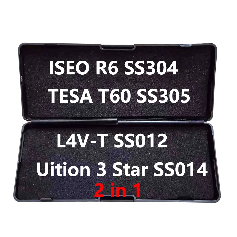 LISHI 2 IN 1 Tools SS304 SS305 SS012 SS014 for ISEO R6,TESA T60,L4V-T,Uition 3 Star
LISHI 2 IN 1 Tools SS304 SS305 SS012 SS014 for ISEO R6,TESA T60,L4V-T,Uition 3 Star