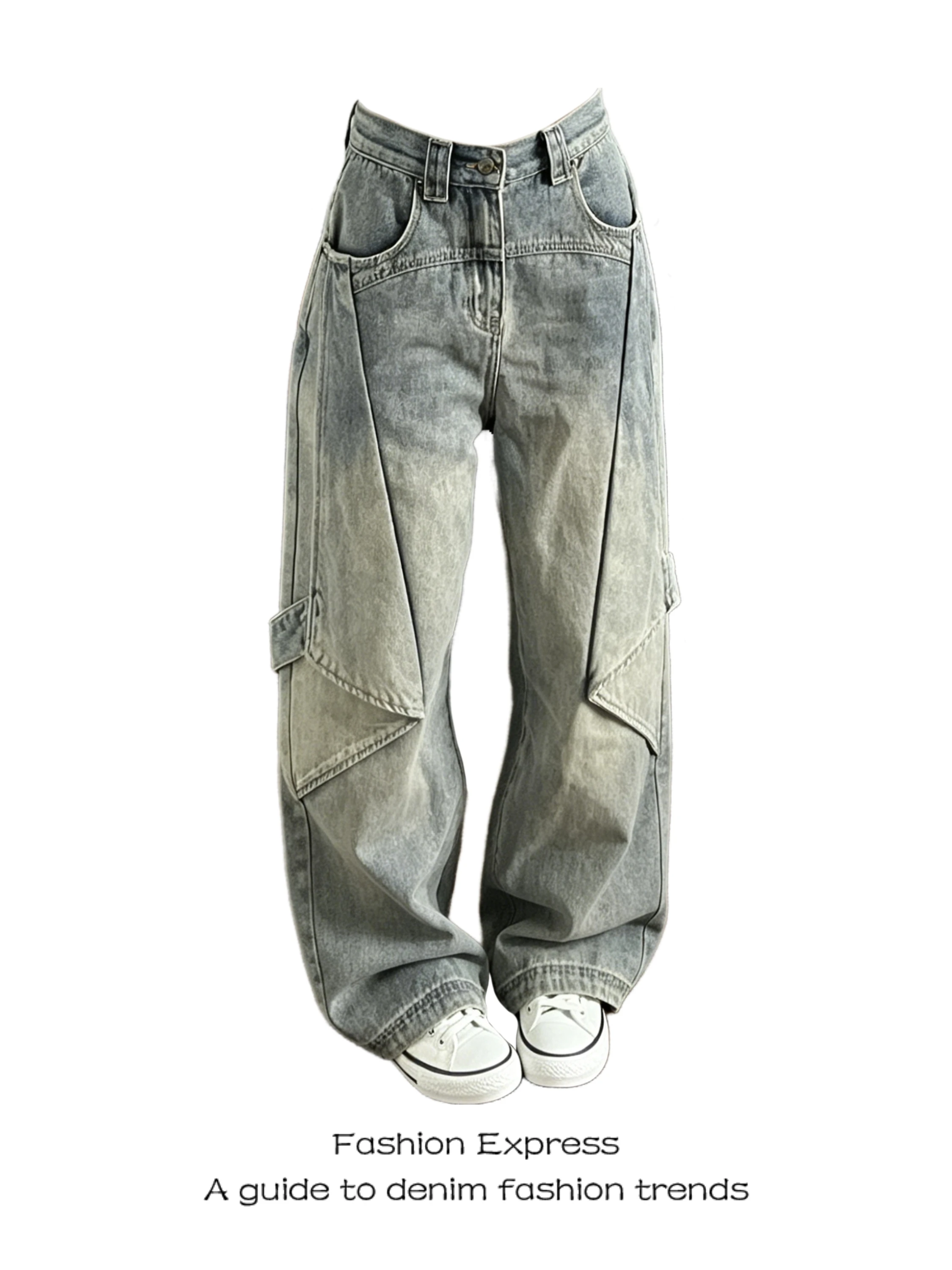American Style High Waist Wide Leg Jeans Women's Retro Tone Gradient Dyeing Personality High End Feeling Straight Cut Jeans
American Style High Waist Wide Leg Jeans Women's Retro Tone Gradient Dyeing Personality High End Feeling Straight Cut Jeans