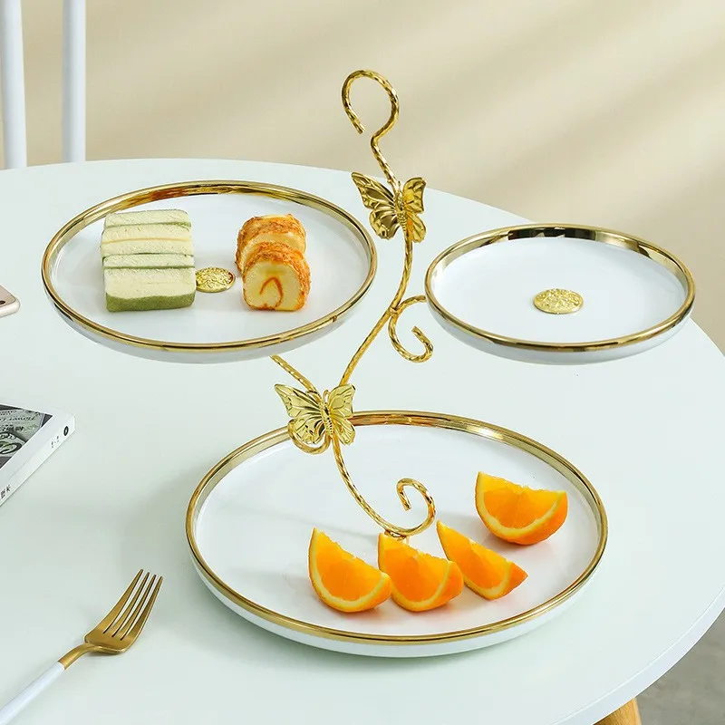 ZML modern simple Phnom Penh ceramic three-layer fruit plate dried fruit plate jewelry decorative plate
ZML modern simple Phnom Penh ceramic three-layer fruit plate dried fruit plate jewelry decorative plate