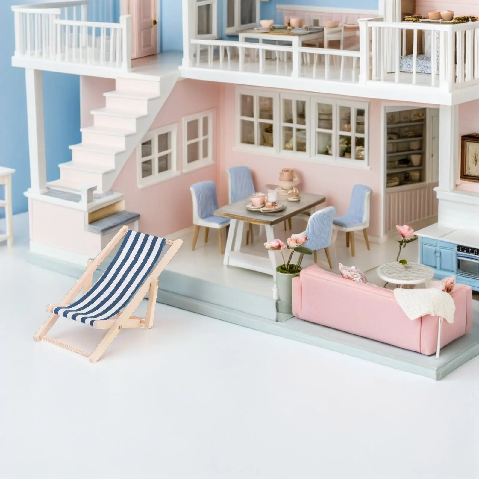 1Set Mini House Wooden Lounge Chair and Foldable Beach Table Creative Miniature Furniture for Kids Mini House Crafts Photo Prop
1Set Mini House Wooden Lounge Chair and Foldable Beach Table Creative Miniature Furniture for Kids Mini House Crafts Photo Prop