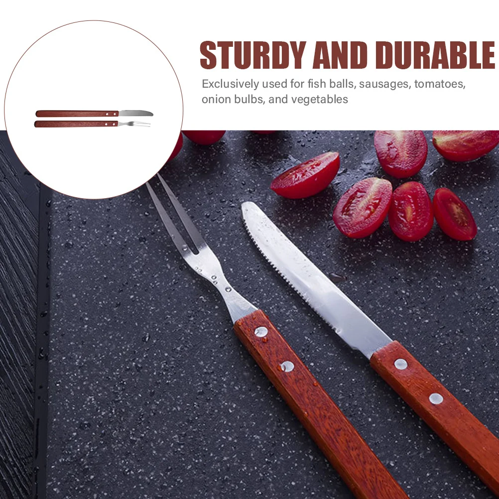 1 set 1 Set Stainless Steel Barbecue Fork Cutter Outdoor Garden Kitchen Use Durable Meat Fork For Fish Balls Sausages Vegetables
1 set 1 Set Stainless Steel Barbecue Fork Cutter Outdoor Garden Kitchen Use Durable Meat Fork For Fish Balls Sausages Vegetables