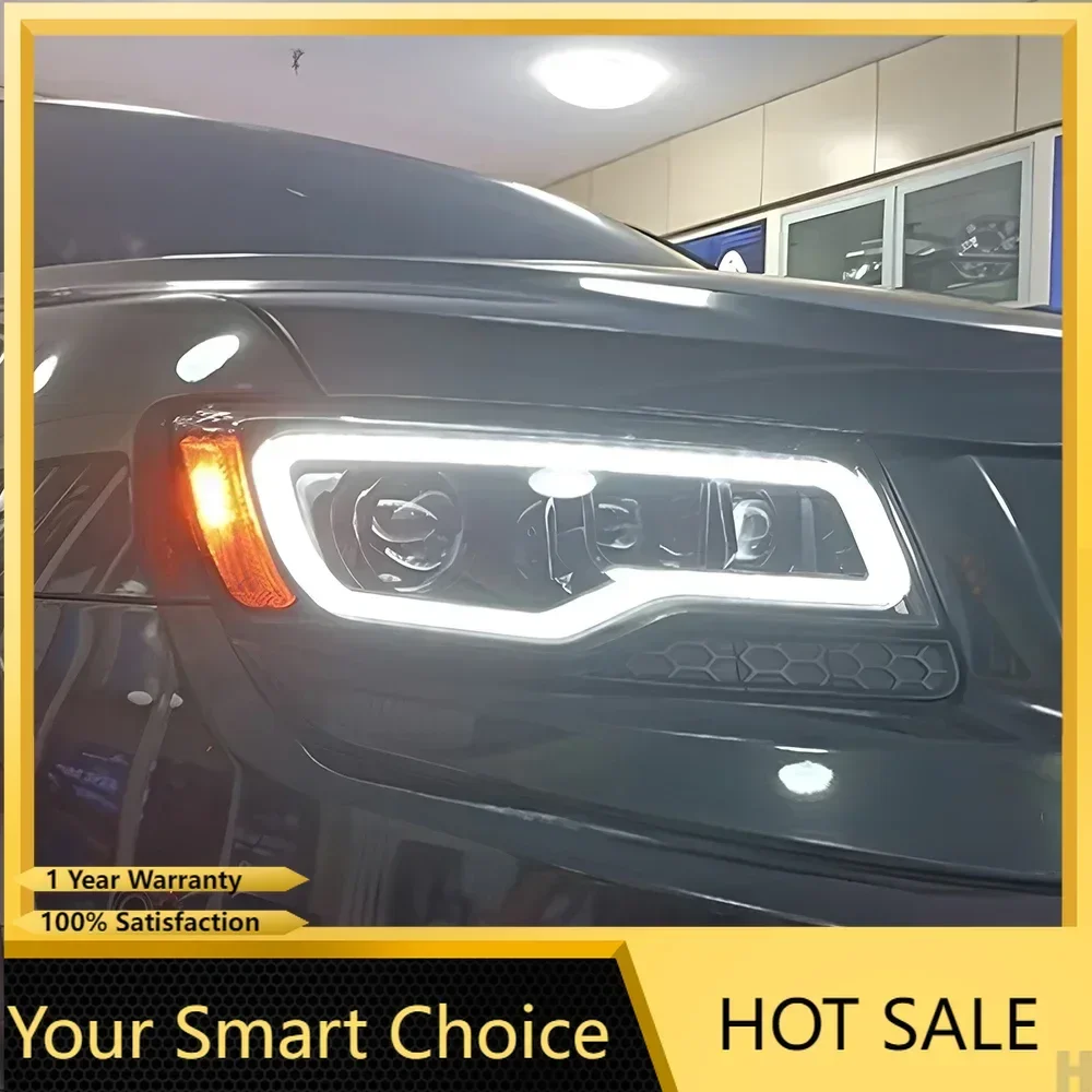 Upgraded Auto Headlight For Jeep Grand Cherokee 2014-2021 LED Car Front Lamps Assembly 3 Projector Lens Style Tool Accessories
Upgraded Auto Headlight For Jeep Grand Cherokee 2014-2021 LED Car Front Lamps Assembly 3 Projector Lens Style Tool Accessories