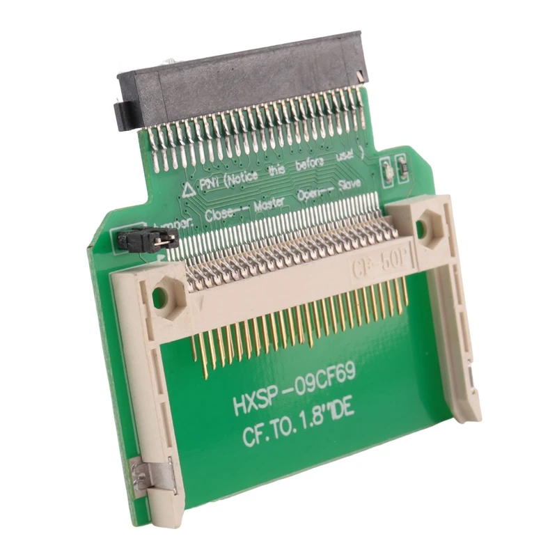 Cf Merory Card Compact Flash to 50-контактный 1,8-дюймовый жесткий диск Ssd адаптер Ide
Cf Merory Card Compact Flash to 50-контактный 1,8-дюймовый жесткий диск Ssd адаптер Ide