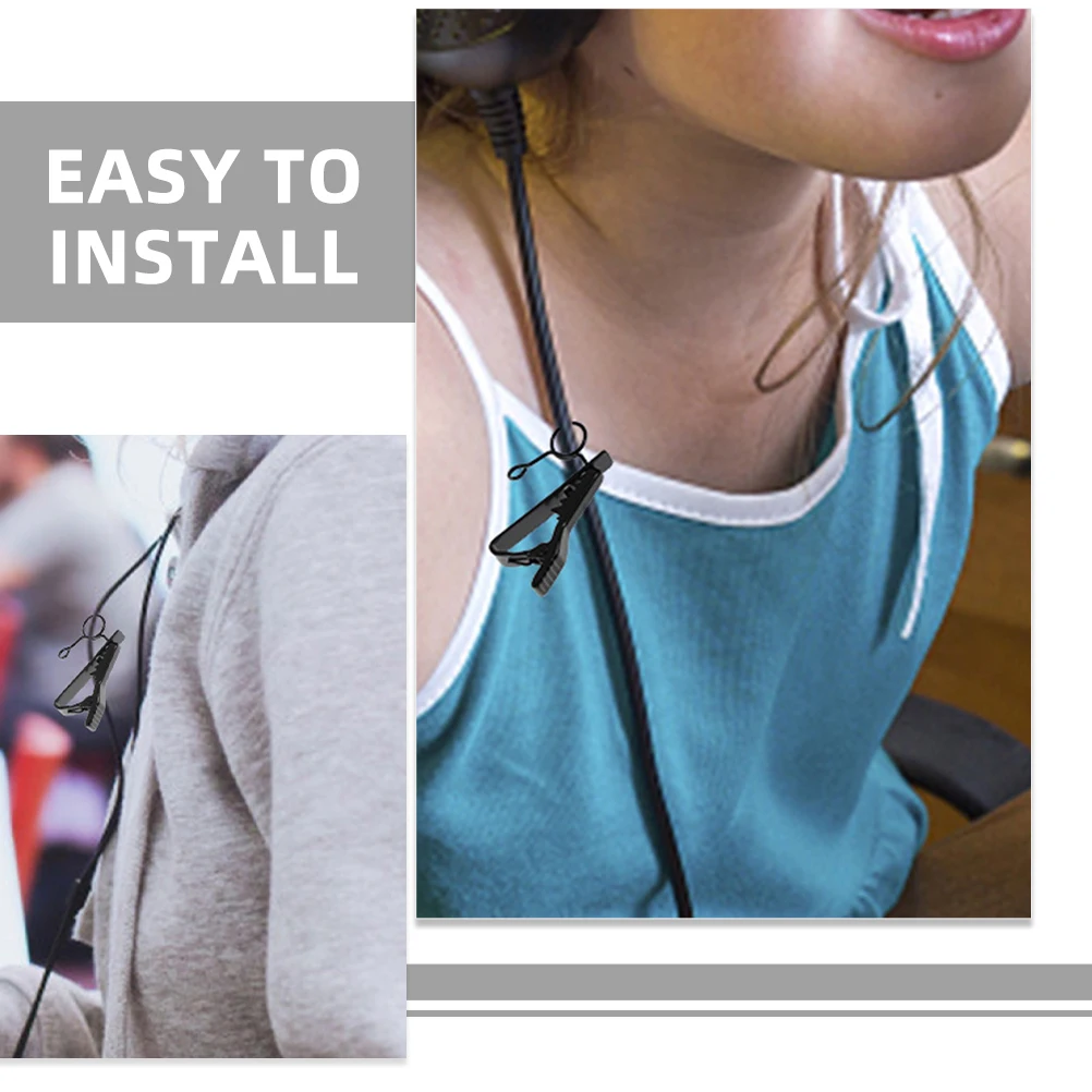 5pcs Microphone Clips Durable for Collar Lapel Shirt Black Clamp 7.5mm Easy Installation Accessories Video Recording Live
5pcs Microphone Clips Durable for Collar Lapel Shirt Black Clamp 7.5mm Easy Installation Accessories Video Recording Live