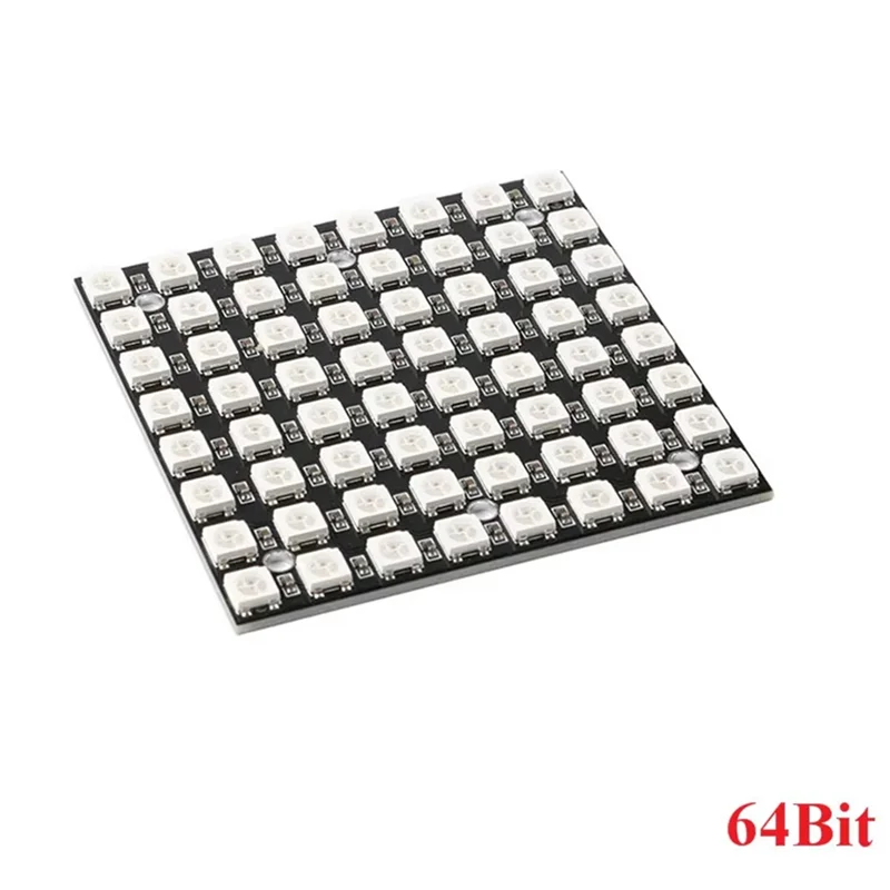 WS2812 LED 5050 RGB 8X8 Светодиодная матрица WS2812B 8X8 64-битная полноцветная светодиодная лампа 5050 RGB Панель освещения
WS2812 LED 5050 RGB 8X8 Светодиодная матрица WS2812B 8X8 64-битная полноцветная светодиодная лампа 5050 RGB Панель освещения