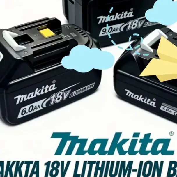 Makita 18V Battery Rechargeable Power Tools BL1860B 9Ah/6Ah/3Ah Compatible with BL1850B LXT400 for Extended Performance
Makita 18V Battery Rechargeable Power Tools BL1860B 9Ah/6Ah/3Ah Compatible with BL1850B LXT400 for Extended Performance