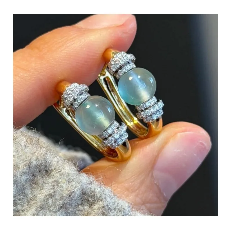 Gold Universal Energy Passepartout Hole Empty Holder Earrings Bag Replaceable Jadeite Single Round Pearl Earrings Accessories
Gold Universal Energy Passepartout Hole Empty Holder Earrings Bag Replaceable Jadeite Single Round Pearl Earrings Accessories
