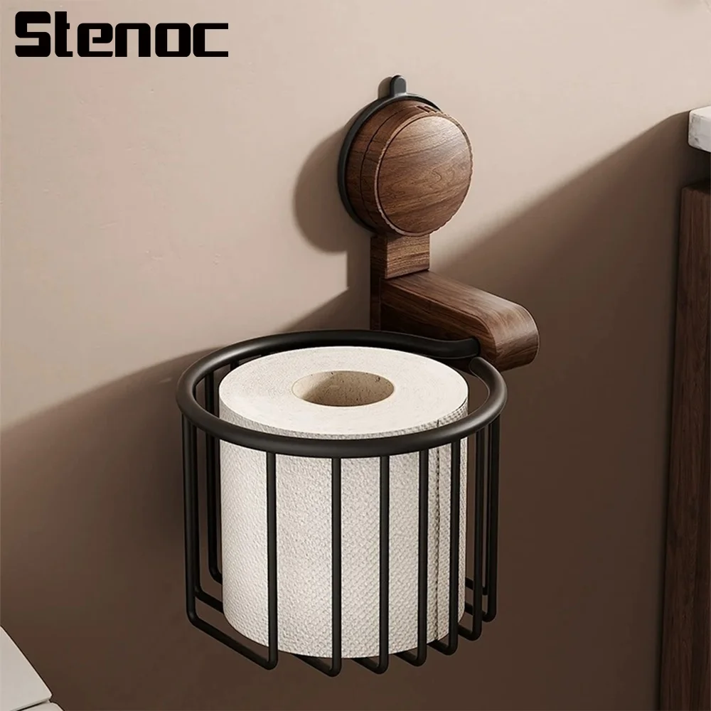 Retro Suction Cup Toilet Paper Holder Walnut Toilet And Bathroom Storage Rack Paper Holder Wall Mount Toilet Tissue Basket
Retro Suction Cup Toilet Paper Holder Walnut Toilet And Bathroom Storage Rack Paper Holder Wall Mount Toilet Tissue Basket