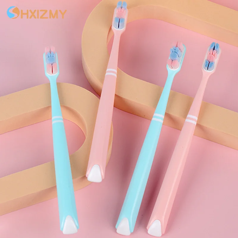 2 шт., зубная щетка с кошачьим когтем из очень мягкой щетины для пары, зубная щетка с мягкими волосами для взрослых, семейный набор 
2 шт., зубная щетка с кошачьим когтем из очень мягкой щетины для пары, зубная щетка с мягкими волосами для взрослых, семейный набор