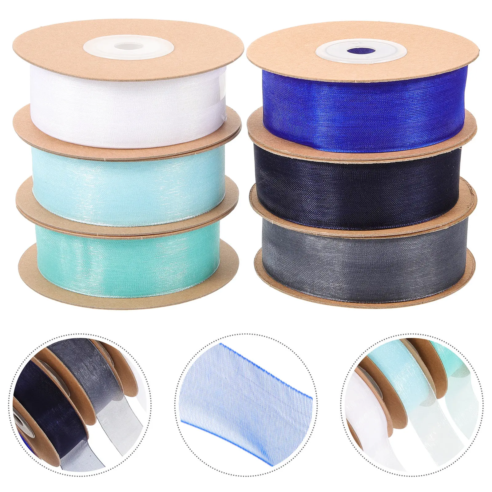 6 Rolls Gift Wrapping Cloth Ribbons Cuttable Wear Resistant DIY Gift Box Decoration Party Craft Ribbon Package Ribbon
6 Rolls Gift Wrapping Cloth Ribbons Cuttable Wear Resistant DIY Gift Box Decoration Party Craft Ribbon Package Ribbon