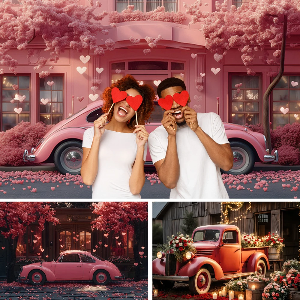 Valentine's Day Backdrop Pink Flowers Car Lover Photo Photographic Wedding Party Decor Photography Background Photo Studio Props
Valentine's Day Backdrop Pink Flowers Car Lover Photo Photographic Wedding Party Decor Photography Background Photo Studio Props