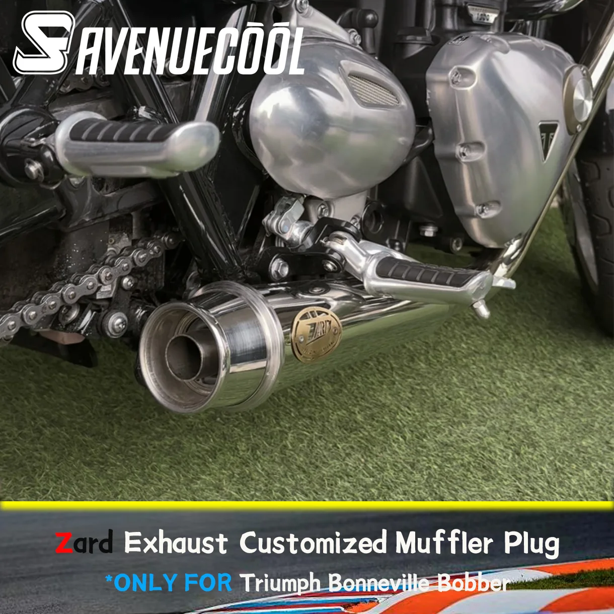 Avenuecool Triumph Bonneville Bobber Motorcycle Modified Exhaust Pipe Stainless Steel Silencer Plug Modified Parts 
Avenuecool Triumph Bonneville Bobber Motorcycle Modified Exhaust Pipe Stainless Steel Silencer Plug Modified Parts