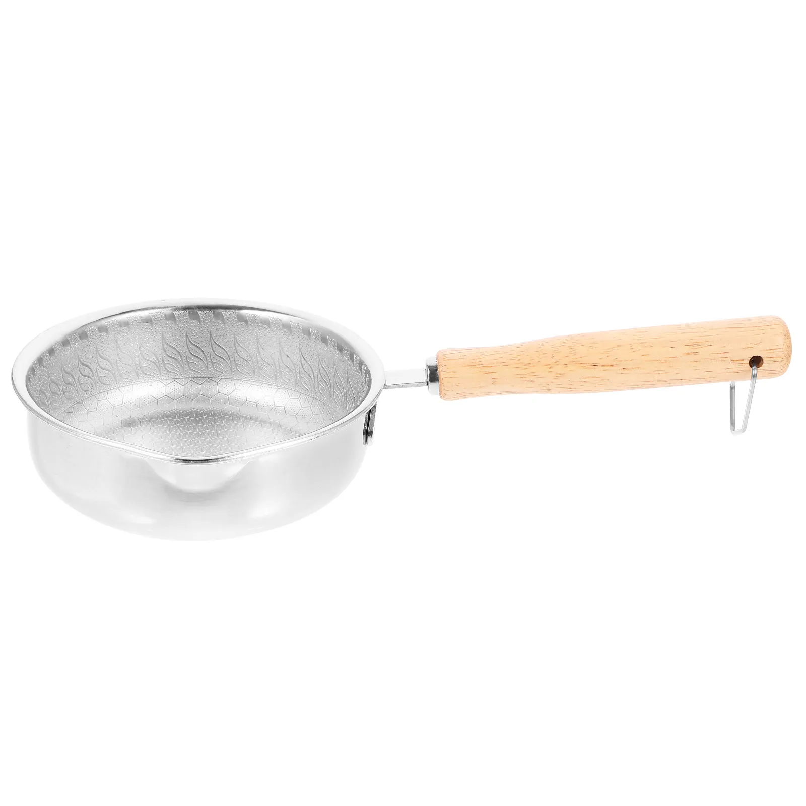 13Cm Stainless Steel Nonstick Frying Pan Honeycomb Bottom Design Wood Handle for Eggs Breakfast Cooking Boiling Kitchen
13Cm Stainless Steel Nonstick Frying Pan Honeycomb Bottom Design Wood Handle for Eggs Breakfast Cooking Boiling Kitchen