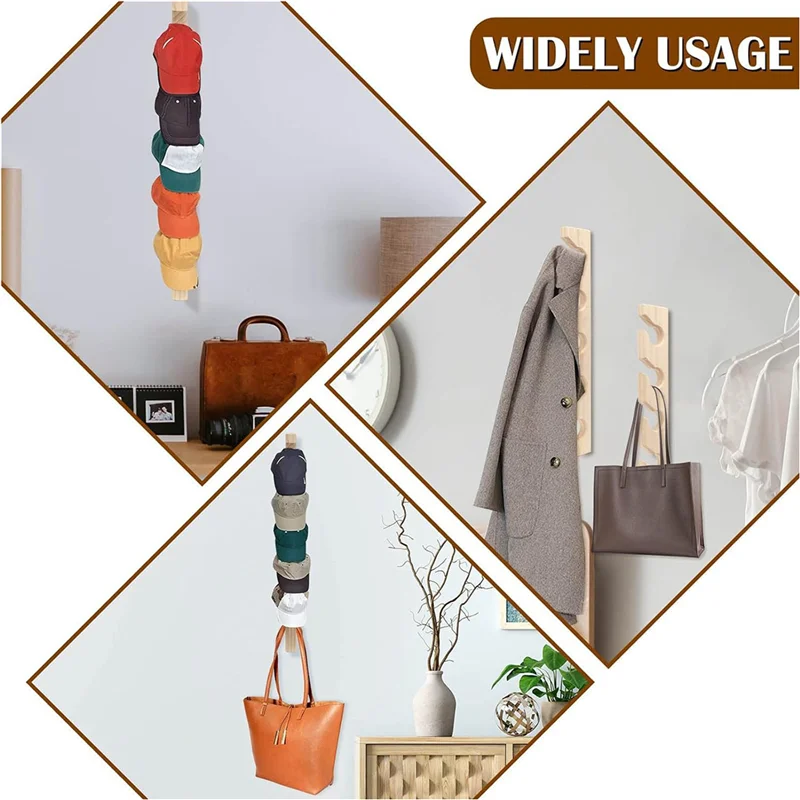 8 PCS Hat Rack For Wall Wooden Baseball Caps Organizer Wall Mount Baseball Hat Holder Vertical Hat Racks For Closet-B61B
8 PCS Hat Rack For Wall Wooden Baseball Caps Organizer Wall Mount Baseball Hat Holder Vertical Hat Racks For Closet-B61B