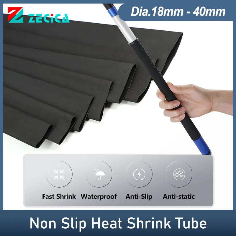 1.6m/Piece Non Slip Heat Shrink Tube Solid Black 18/20/22/25/28/30/35/40mm Waterproof Anti-slip Fishing Rod Racket Handle Wrap
1.6m/Piece Non Slip Heat Shrink Tube Solid Black 18/20/22/25/28/30/35/40mm Waterproof Anti-slip Fishing Rod Racket Handle Wrap