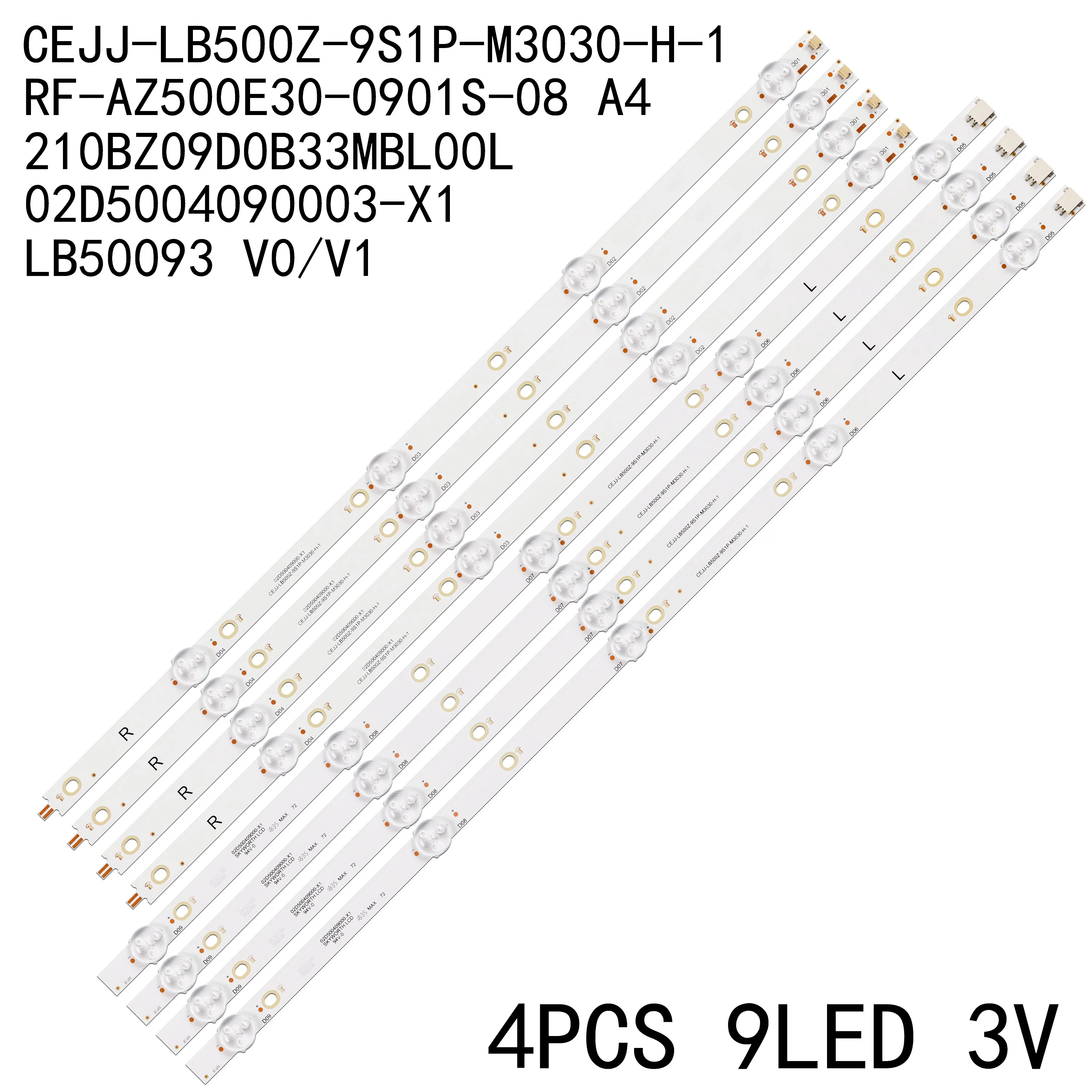 led for 50PUF6033/T3 CEJJ-LB500Z-9S1P-M3030-H-1 TPT500B5 50PUG6513 LE50U7970 LE50S5970 50PUF6192 50pug6102/78 50PUF6102/T3
led for 50PUF6033/T3 CEJJ-LB500Z-9S1P-M3030-H-1 TPT500B5 50PUG6513 LE50U7970 LE50S5970 50PUF6192 50pug6102/78 50PUF6102/T3