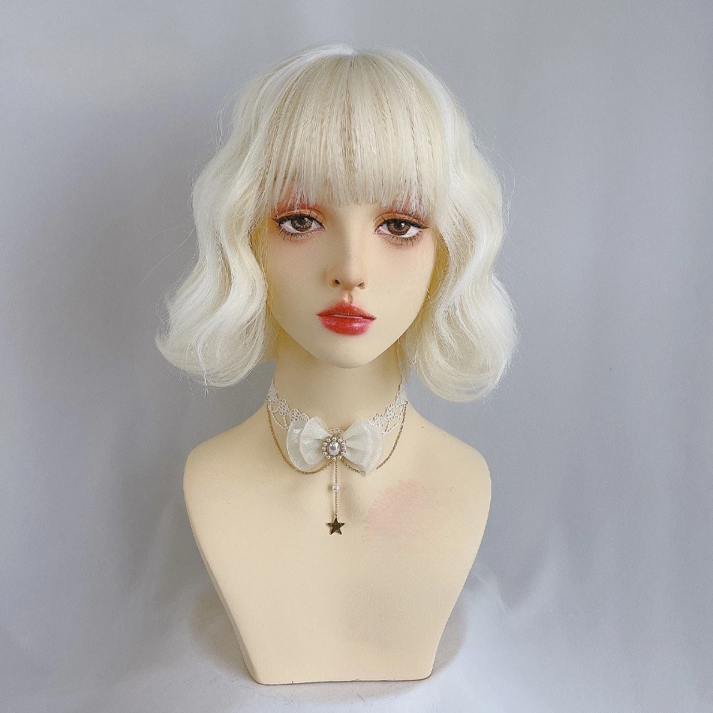 Wig female short curly hair bobo Bobo head corn perm new water ripple stained chemical fiber whole wig
Wig female short curly hair bobo Bobo head corn perm new water ripple stained chemical fiber whole wig