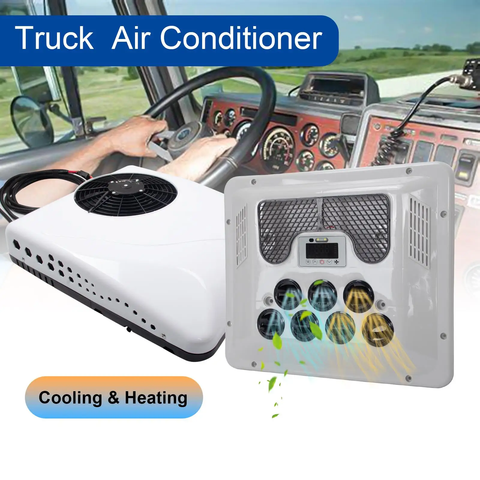 12V 13500 BTU Cool and Heat Split Air Conditioner A/C For Semi Trucks Bus RV Caravan
12V 13500 BTU Cool and Heat Split Air Conditioner A/C For Semi Trucks Bus RV Caravan