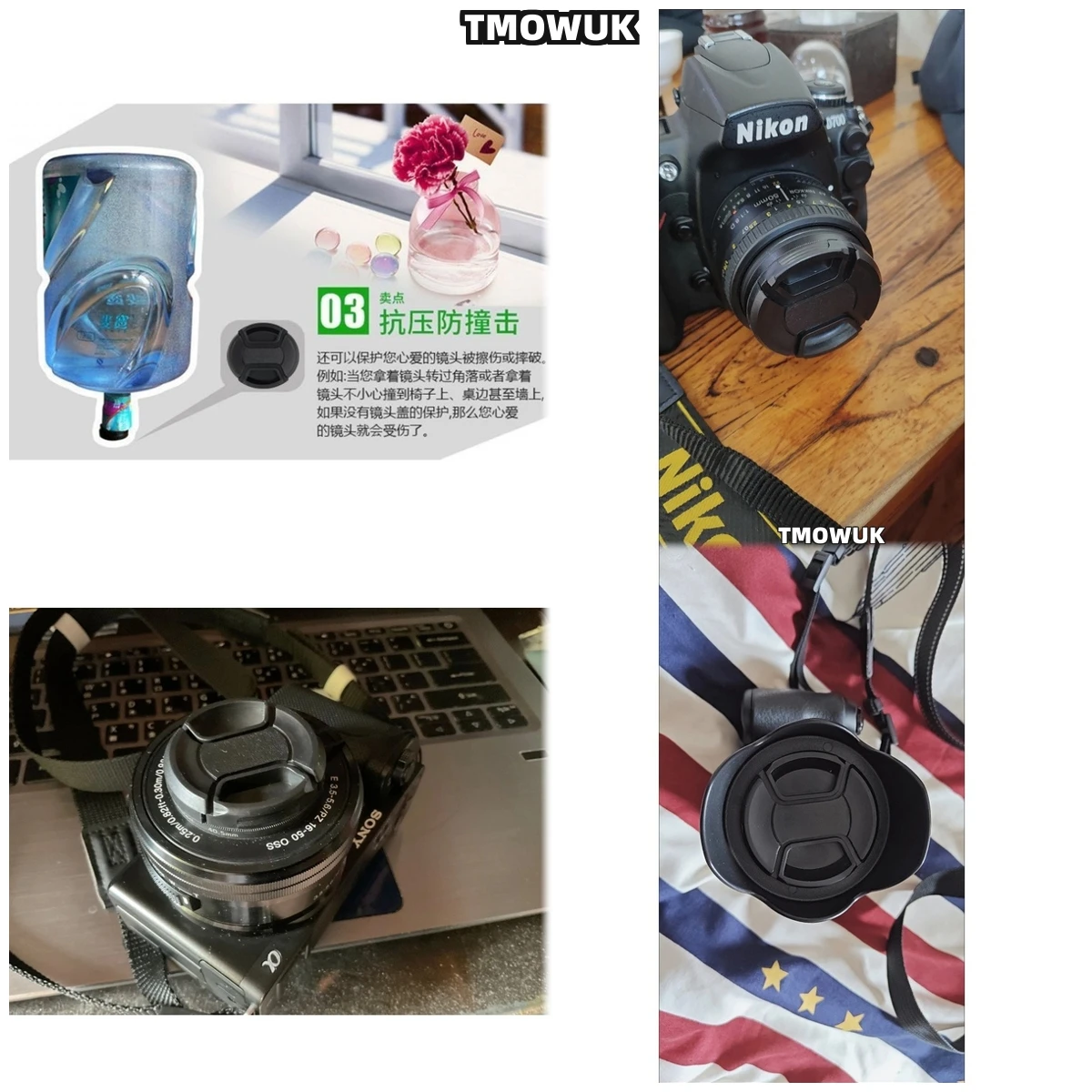 For Panasonic S1 S5M2X G7 G85 G9 GF10 ZS300 DMC-FZ900 DMC-FZ950 Camera Lens Cap Protective Cover Center Pinch Snap-on 49mm 52 55
For Panasonic S1 S5M2X G7 G85 G9 GF10 ZS300 DMC-FZ900 DMC-FZ950 Camera Lens Cap Protective Cover Center Pinch Snap-on 49mm 52 55