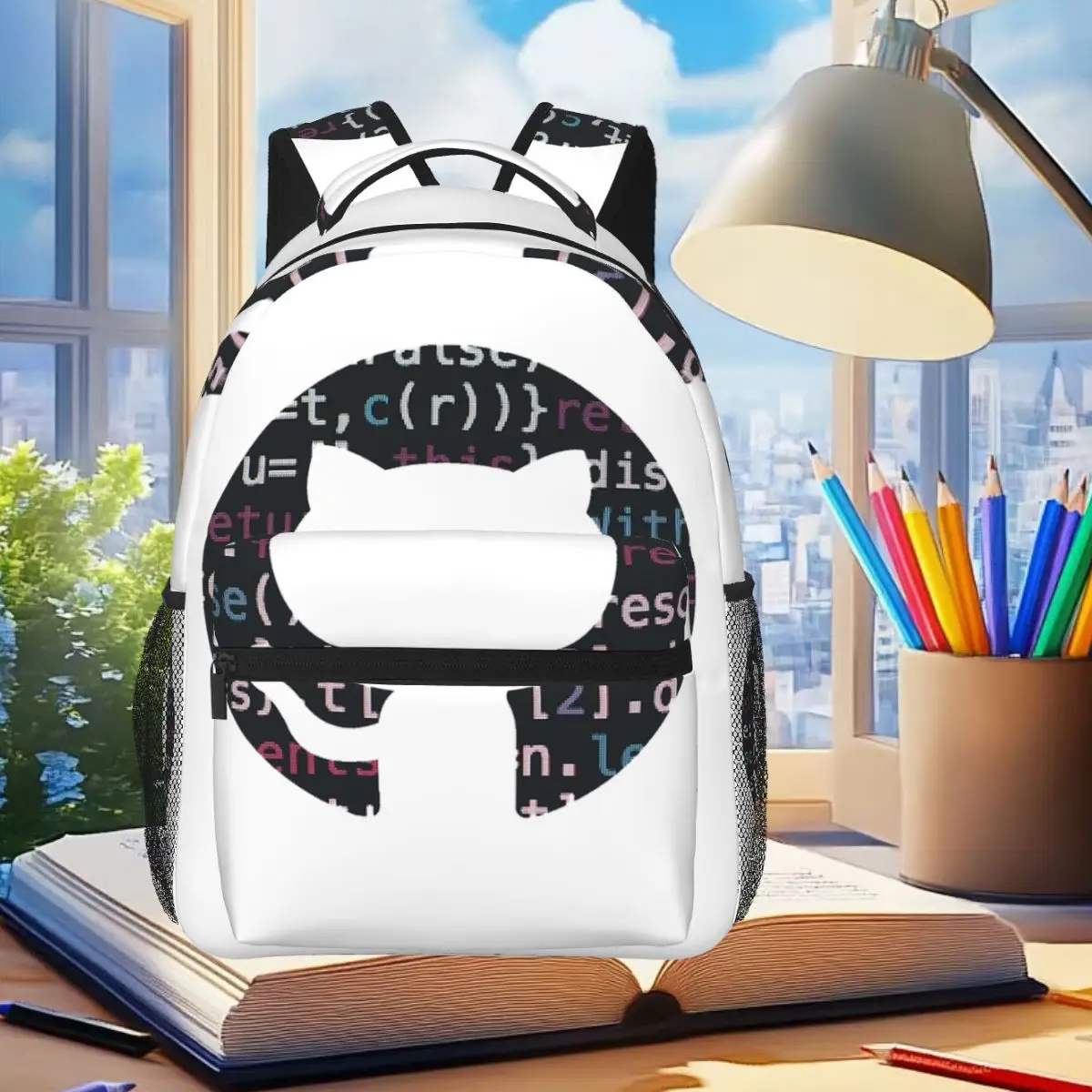 Github Code Logo Backpack Student Boys Girls BookBag Children School Bag Computer Shoulder Bags for Men Women
Github Code Logo Backpack Student Boys Girls BookBag Children School Bag Computer Shoulder Bags for Men Women