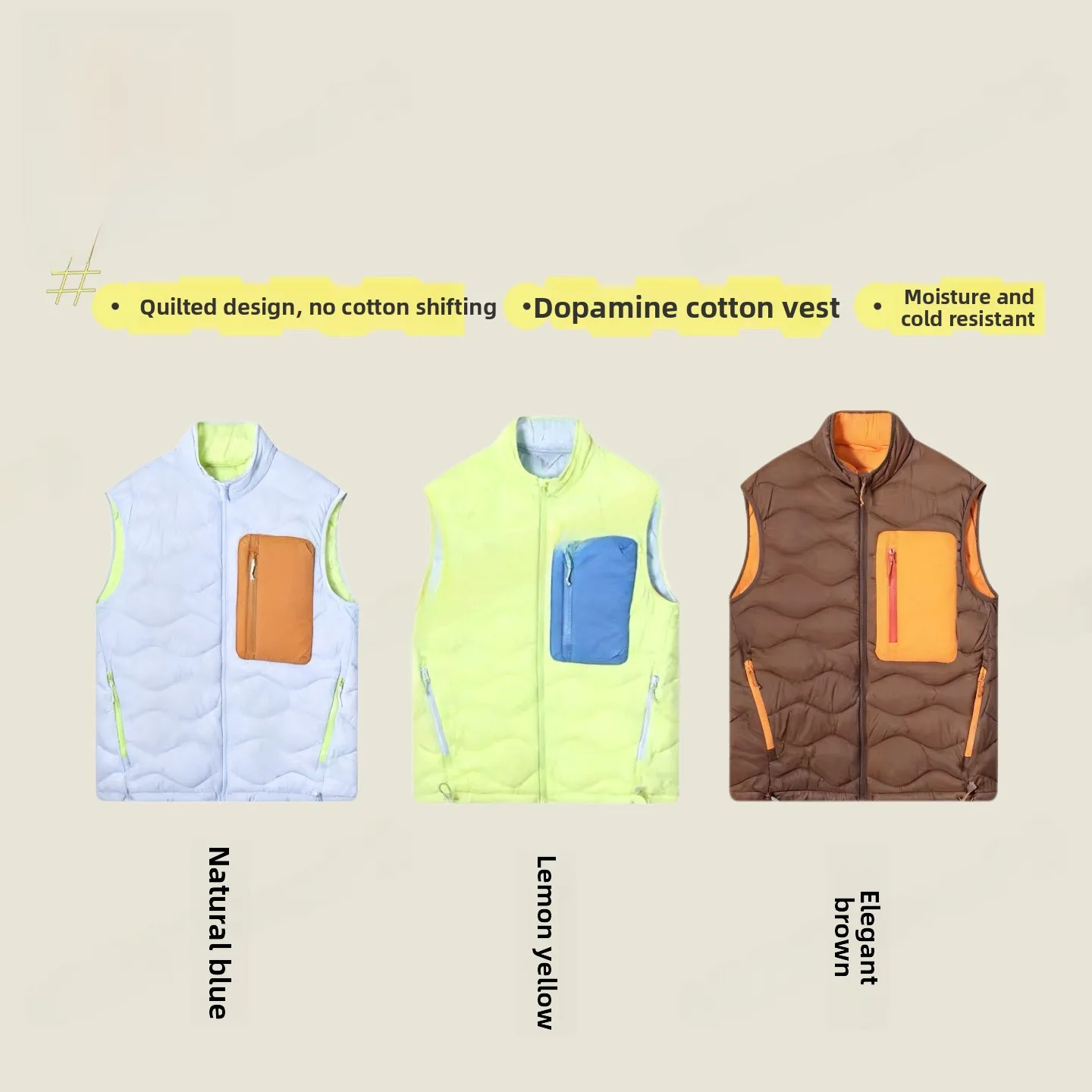 Autumn Winter Outdoor Lightweight Gourd aped Dopa Toast Couple Cotton Vest Loose Fit Polyester Nylon Cosite Fiber Fce...
Autumn Winter Outdoor Lightweight Gourd aped Dopa Toast Couple Cotton Vest Loose Fit Polyester Nylon Cosite Fiber Fce...