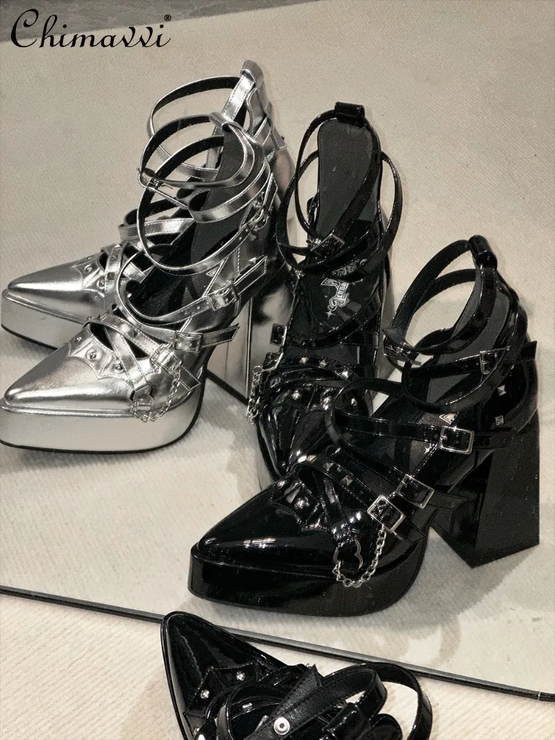 Original Japanese-style Pointed-toe Platform High-heeled Shoes 2026 New Gothic Subculture Elegant Women's Lolita Pumps Shoes
Original Japanese-style Pointed-toe Platform High-heeled Shoes 2026 New Gothic Subculture Elegant Women's Lolita Pumps Shoes